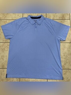 Rhone Men's Light Blue Polo Shirt Size XXL